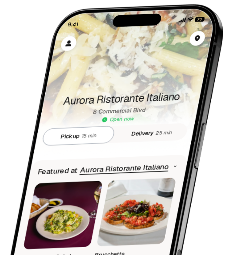 Aurora Ristorante Italiano app preview