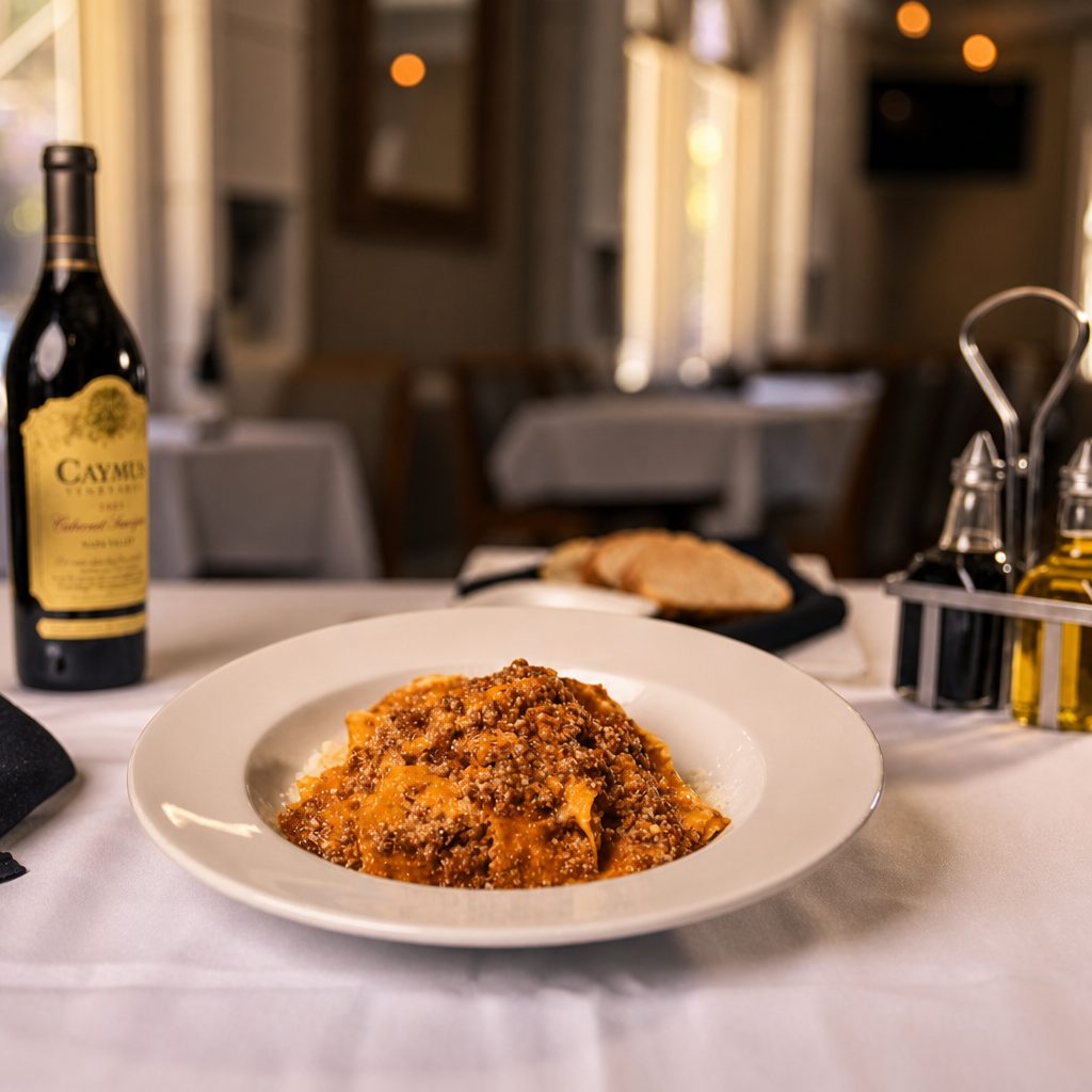 Pappardelle bolognese.
